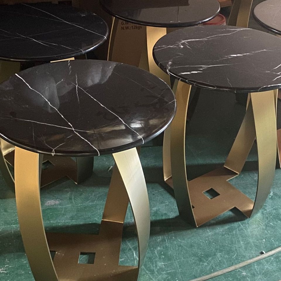 Contemporary light luxury decor table for living room cake table sofa side table