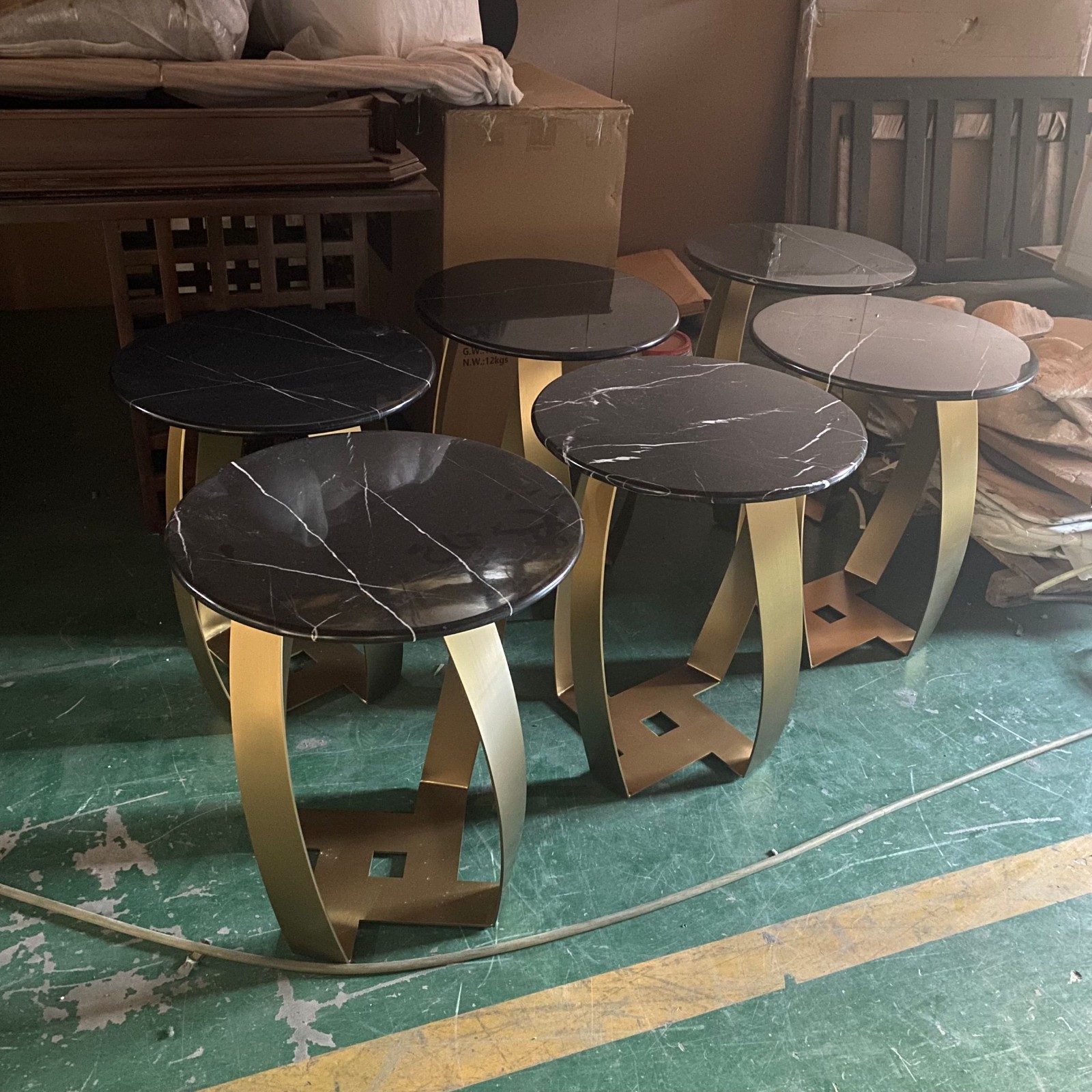 Contemporary light luxury decor table for living room cake table sofa side table