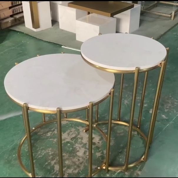 Modern light luxury table standing table standing gold cake table