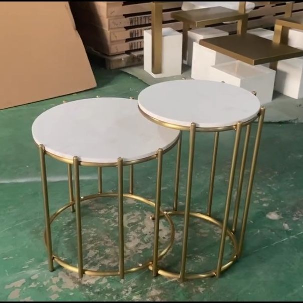 Modern light luxury table standing table standing gold cake table