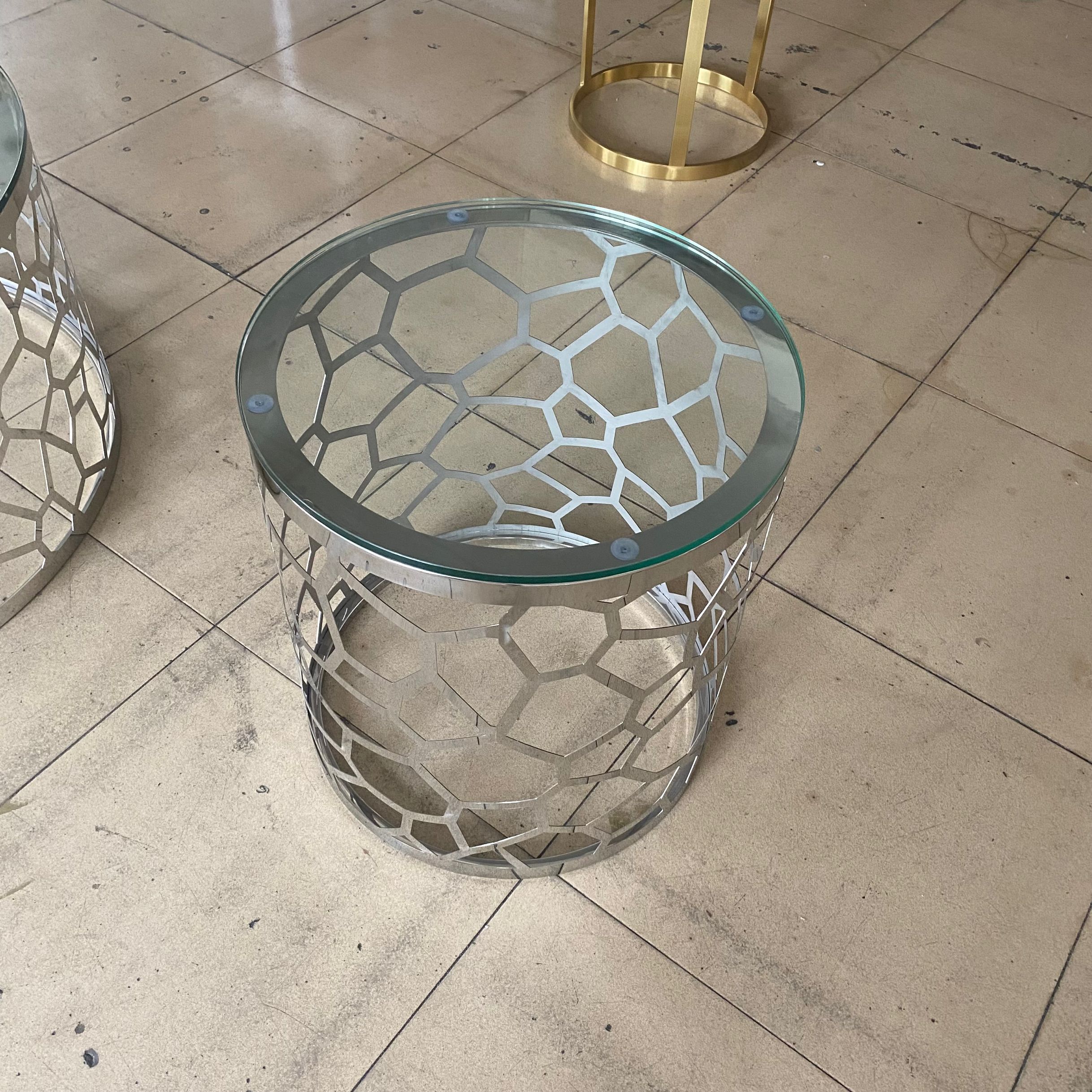 modern furniture diamond mirrored coffee table stainless steel base living room coffee table